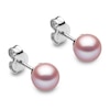 Thumbnail Image 1 of Yoko London Pink Freshwater Cultured Pearl Stud Earrings 18K White Gold