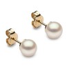 Thumbnail Image 1 of Yoko London White Freshwater Cultured Pearl Stud Earrings 18K Yellow Gold