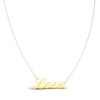 Thumbnail Image 2 of Love, Mirror & Heart Chain Necklace Set 14K Yellow Gold