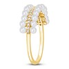 Thumbnail Image 1 of Freshwater Cultured Pearl Seed Ring 1/10 ct tw Round 14K Yellow Gold