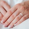 Thumbnail Image 5 of Freshwater Cultured Pearl Seed Ring 1/10 ct tw Round 14K Yellow Gold