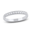 Thumbnail Image 3 of Baguette & Round-Cut Double Halo Bridal Set 1 ct tw 14K White Gold
