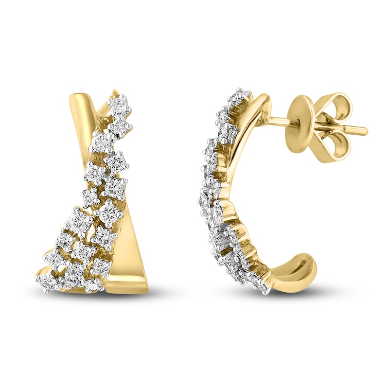 LALI Jewels Diamond Earrings 5/8 ct tw 14K Yellow Gold