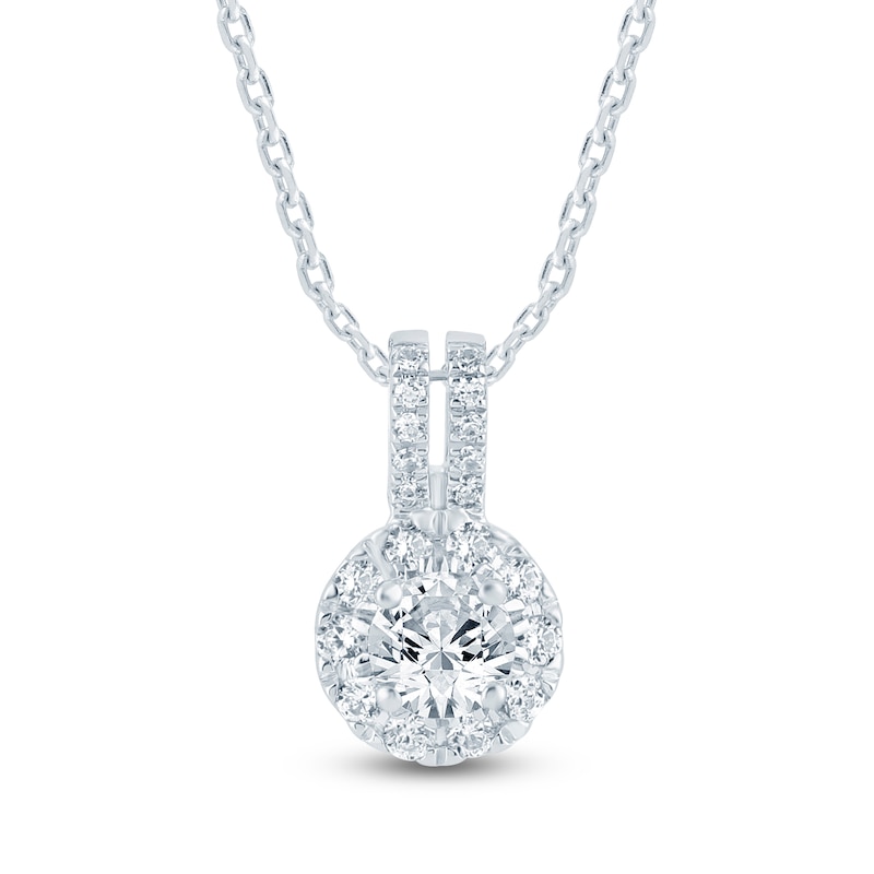 Main Image 1 of Pnina Tornai Diamond Pendant Necklace 1/2 ct tw Round 14K White Gold