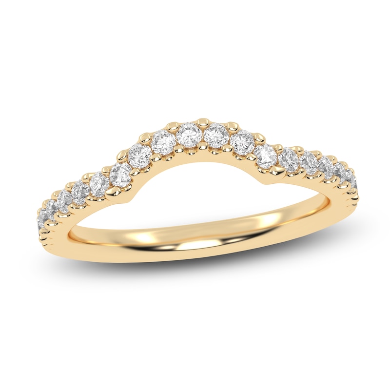 Main Image 1 of Created By Jared Studio Lab-Grown Diamond Contour Band 1/4 ct tw 14K Yellow Gold