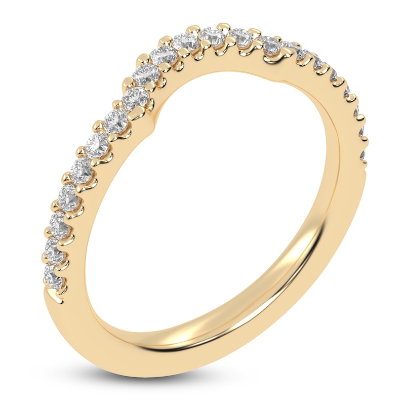 Main Image 2 of Created By Jared Studio Lab-Grown Diamond Contour Band 1/4 ct tw 14K Yellow Gold