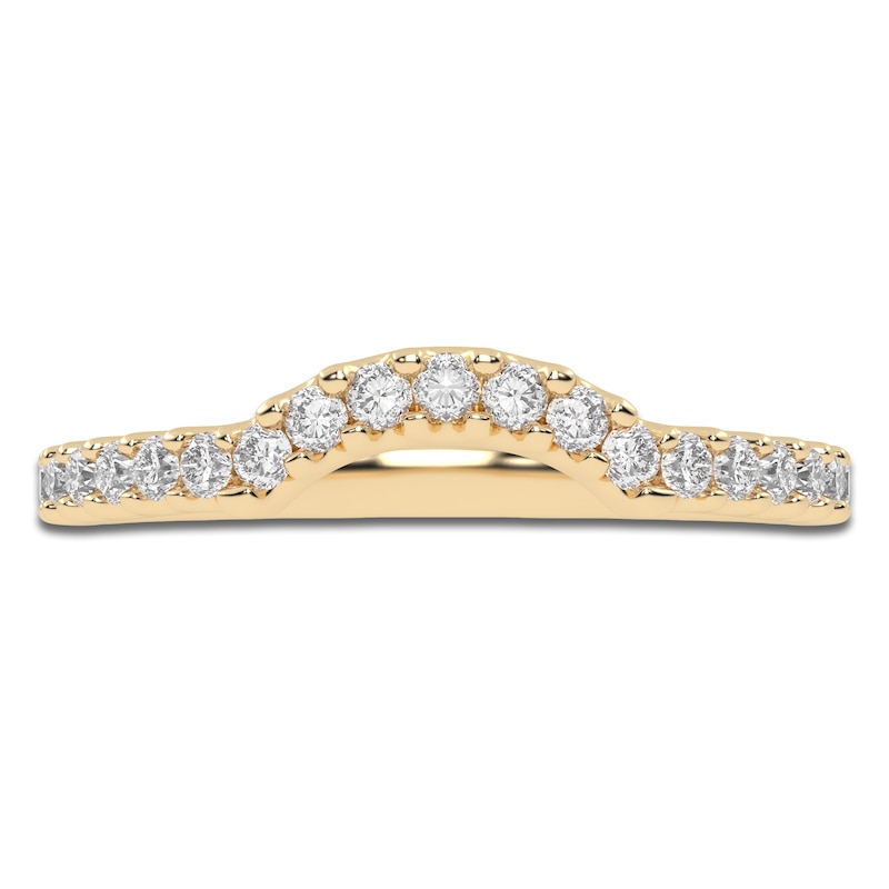 Main Image 3 of Created By Jared Studio Lab-Grown Diamond Contour Band 1/4 ct tw 14K Yellow Gold