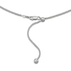 Thumbnail Image 2 of Adjustable Wheat Chain Necklace 1.1mm Solid Sterling Silver 20"