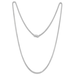 Box Chain Necklace 1.3mm Solid Sterling Silver 18"