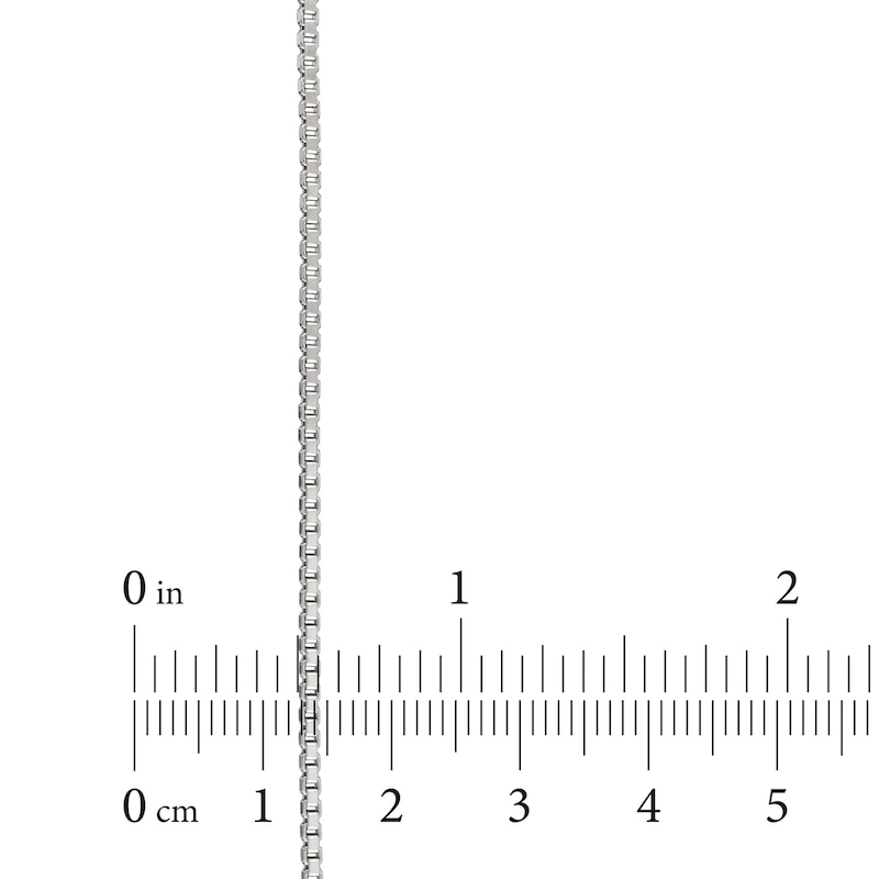 Main Image 3 of Box Chain Necklace 1.3mm Solid Sterling Silver 18"