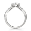 Thumbnail Image 2 of J'Lure Lab-Grown Diamond Trillion Curved Brilliant-Cut Engagement Ring 1-3/8 ct tw 18K White Gold