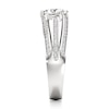 Thumbnail Image 3 of J'Lure Lab-Grown Diamond Trillion Curved Brilliant-Cut Engagement Ring 1-3/8 ct tw 18K White Gold