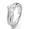 Thumbnail Image 4 of J'Lure Lab-Grown Diamond Trillion Curved Brilliant-Cut Engagement Ring 1-3/8 ct tw 18K White Gold