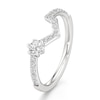 Thumbnail Image 4 of J'Lure Hexagon Brilliant-Cut Lab-Grown Diamond Contour Wedding Band 3/8 ct tw 18K White Gold