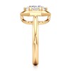 Thumbnail Image 3 of J'Lure Hexagon Brilliant-Cut Lab-Grown Diamond Half-Halo Engagement Ring 3 ct tw 18K Yellow Gold