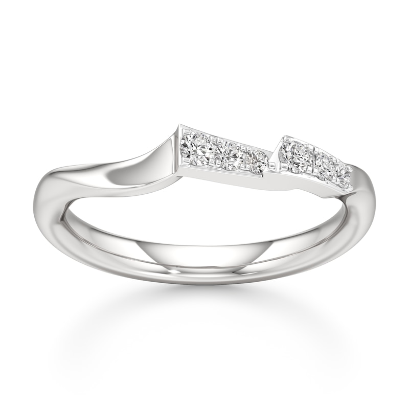 Main Image 1 of J'Lure Lab-Grown Diamond Wedding Band 1/6 ct tw 18K White Gold