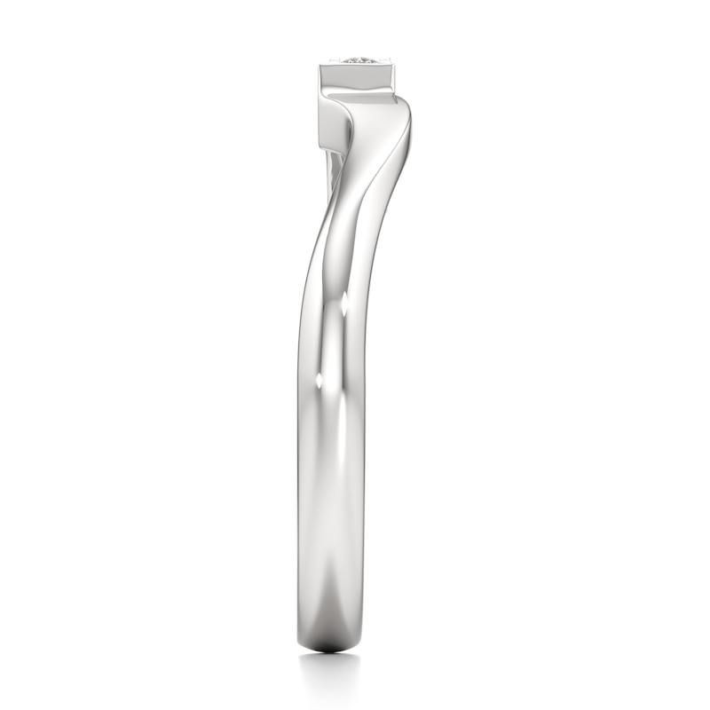 Main Image 3 of J'Lure Lab-Grown Diamond Wedding Band 1/6 ct tw 18K White Gold