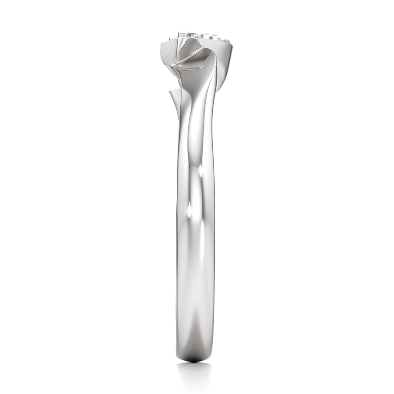 Main Image 3 of J'Lure Lab-Grown Diamond Wedding Band 1/10 ct tw 18K White Gold