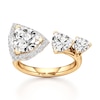 Thumbnail Image 1 of J'Lure Trillion Curved Brilliant-Cut Lab-Grown Diamond Engagement Ring 3-1/3 ct tw 18K Yellow Gold