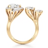 Thumbnail Image 2 of J'Lure Trillion Curved Brilliant-Cut Lab-Grown Diamond Engagement Ring 3-1/3 ct tw 18K Yellow Gold
