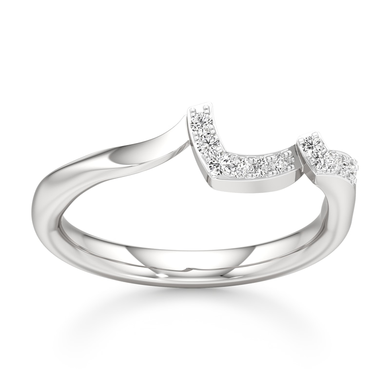 Main Image 1 of J'Lure Lab-Grown Diamond Wedding Band 1/10 ct tw 18K White Gold