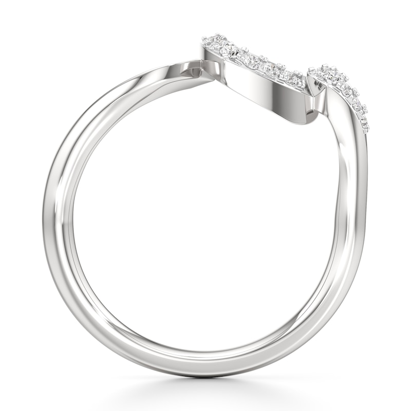 Main Image 2 of J'Lure Lab-Grown Diamond Wedding Band 1/10 ct tw 18K White Gold