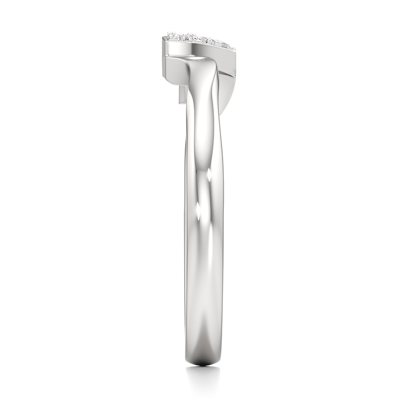 Main Image 3 of J'Lure Lab-Grown Diamond Wedding Band 1/10 ct tw 18K White Gold
