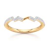 Thumbnail Image 1 of J'Lure Lab-Created Diamond Angled Contour Wedding Band 1/5 ct tw 18K Yellow Gold