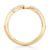Thumbnail Image 2 of J'Lure Lab-Created Diamond Angled Contour Wedding Band 1/5 ct tw 18K Yellow Gold