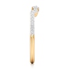 Thumbnail Image 3 of J'Lure Lab-Created Diamond Angled Contour Wedding Band 1/5 ct tw 18K Yellow Gold