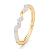 Thumbnail Image 4 of J'Lure Lab-Created Diamond Angled Contour Wedding Band 1/5 ct tw 18K Yellow Gold