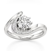 Thumbnail Image 1 of J'Lure Octagon Brilliant-Cut Lab-Grown Diamond Engagement Ring 1 ct tw 18K White Gold