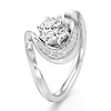 Thumbnail Image 4 of J'Lure Octagon Brilliant-Cut Lab-Grown Diamond Engagement Ring 1 ct tw 18K White Gold