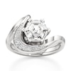 Thumbnail Image 1 of J'Lure Hexagon Step-Cut Lab-Grown Diamond Engagement Ring 2 ct tw 18K White Gold