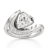 Thumbnail Image 1 of J'Lure Shield Step-Cut Lab-Grown Diamond Engagement Ring 2 ct tw 18K White Gold