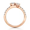 Thumbnail Image 2 of J'Lure Imperial-Emerald Step-Cut Two-Stone Lab-Grown Diamond Engagement Ring 1-3/4 ct tw 18K Rose Gold