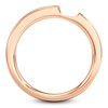 Thumbnail Image 2 of J'Lure Baguette-Cut Lab-Grown Diamond Contour Wedding Band 3/8 ct tw 18K Rose Gold