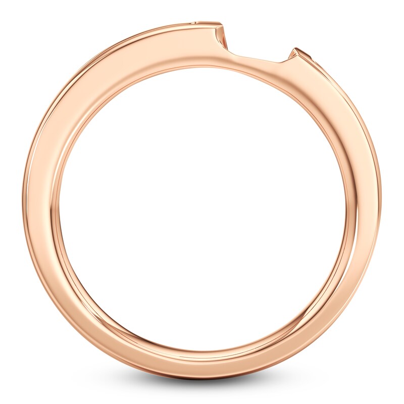 Main Image 2 of J'Lure Baguette-Cut Lab-Grown Diamond Contour Wedding Band 3/8 ct tw 18K Rose Gold