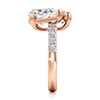 Thumbnail Image 3 of J'Lure Shield Step-Cut Two-Stone Lab-Grown Diamond Engagement Ring 4-5/8 ct tw 18K Rose Gold
