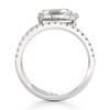 Thumbnail Image 2 of J'Lure Oval Portrait-Cut Lab-Grown Diamond Spiral Engagement Ring 1-1/3 ct tw 18K White Gold