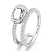 Thumbnail Image 4 of J'Lure Oval Portrait-Cut Lab-Grown Diamond Spiral Engagement Ring 1-1/3 ct tw 18K White Gold