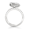 Thumbnail Image 2 of J'Lure Lozenge Step-Cut Lab-Created Diamond Spiral Engagement Ring 2-5/8 ct tw 18K White Gold