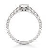 Thumbnail Image 2 of J'Lure Imperial-Emerald Step-Cut Lab-Created Diamond Engagement Ring 1-1/4 ct tw 18K White Gold
