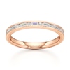 Thumbnail Image 1 of J'Lure Baguette & Round-Cut Lab-Grown Diamond Wedding Band 1/3 ct tw 18K Rose Gold