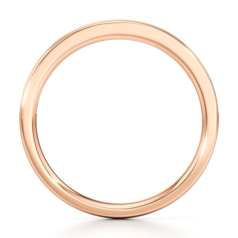 Main Image 2 of J'Lure Baguette & Round-Cut Lab-Grown Diamond Wedding Band 1/3 ct tw 18K Rose Gold