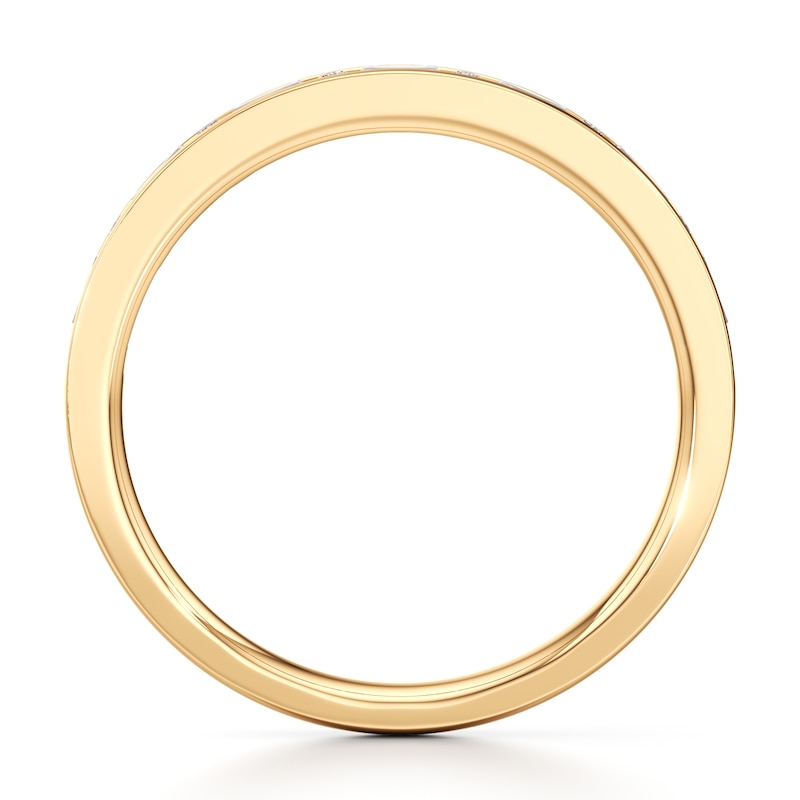 Main Image 2 of J'Lure Baguette & Round-Cut Lab-Grown Diamond Wedding Band 1/3 ct tw 18K Yellow Gold