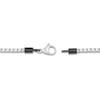 Thumbnail Image 3 of Men's Green Leather Box Chain Bracelet Stainless Steel & Black Ion Plating 8.5"