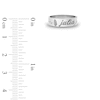 Thumbnail Image 6 of Birth Flower & Name Ring 10K White Gold