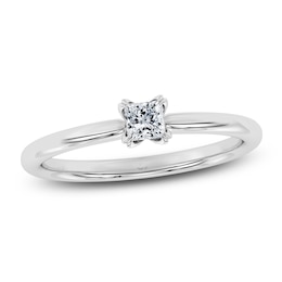 Certified Princess-Cut Diamond Solitaire Engagement Ring 1/4 ct tw Platinum (VS2/F)