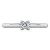 Thumbnail Image 3 of Certified Princess-Cut Diamond Solitaire Engagement Ring 1/4 ct tw Platinum (VS2/F)